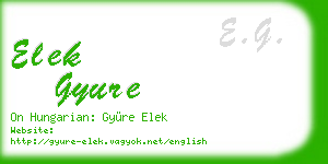 elek gyure business card
